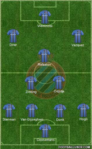 Club Brugge KV Formation 2011