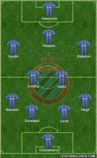 Club Brugge KV Formation 2011