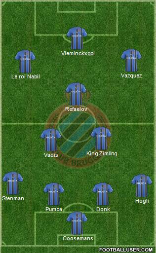 Club Brugge KV Formation 2011