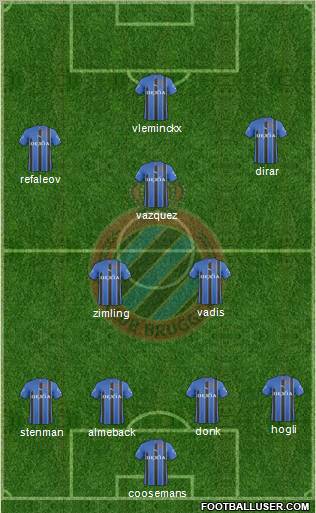 Club Brugge KV Formation 2011