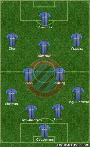 Club Brugge KV Formation 2011