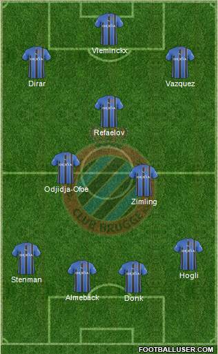 Club Brugge KV Formation 2011