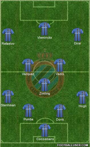 Club Brugge KV Formation 2011