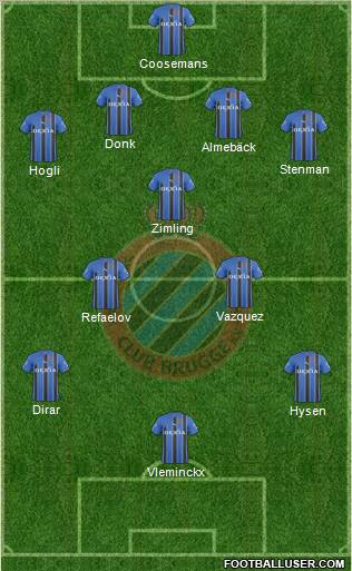 Club Brugge KV Formation 2011