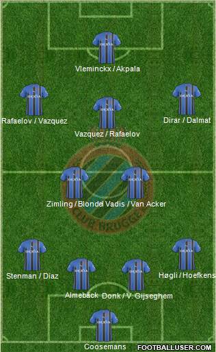 Club Brugge KV Formation 2011