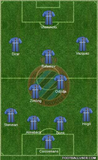 Club Brugge KV Formation 2011