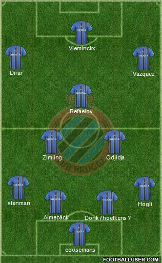 Club Brugge KV Formation 2011