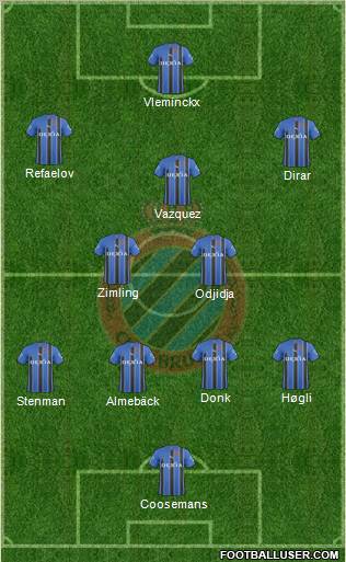 Club Brugge KV Formation 2011