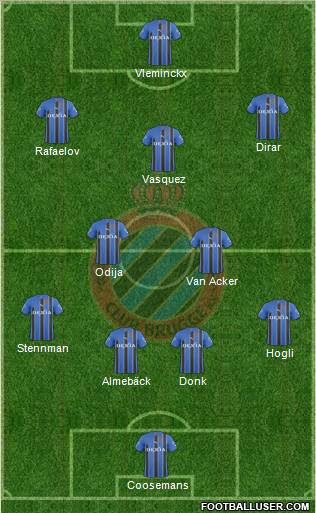 Club Brugge KV Formation 2011