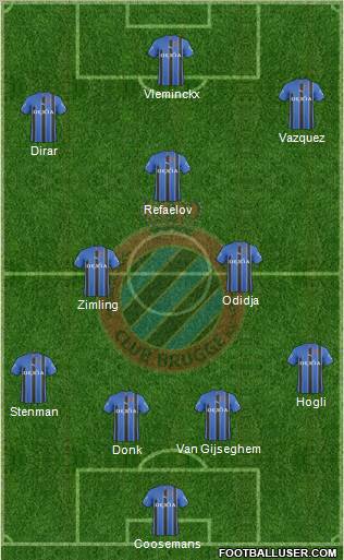 Club Brugge KV Formation 2011