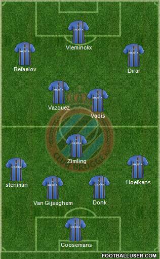 Club Brugge KV Formation 2011