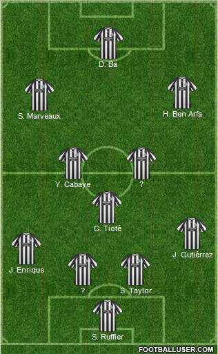 Newcastle United Formation 2011