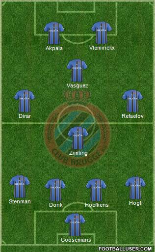 Club Brugge KV Formation 2011