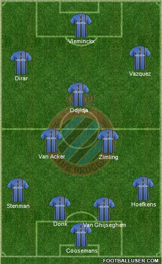 Club Brugge KV Formation 2011