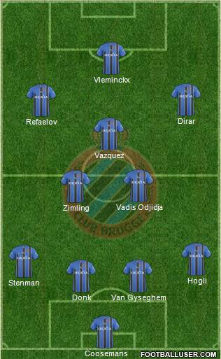 Club Brugge KV Formation 2011