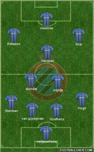 Club Brugge KV Formation 2011