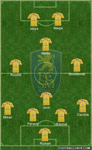 FC Sochaux-Montbéliard Formation 2011