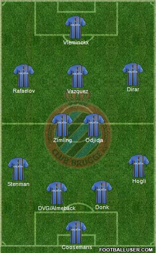 Club Brugge KV Formation 2011