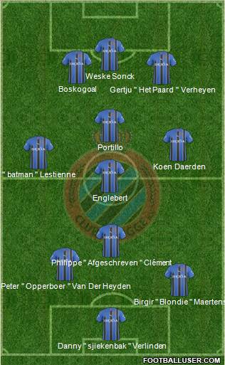 Club Brugge KV Formation 2011