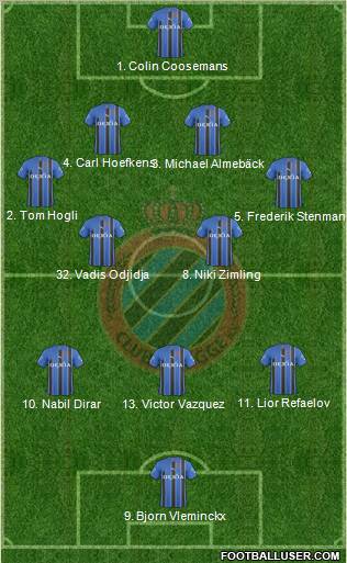 Club Brugge KV Formation 2011