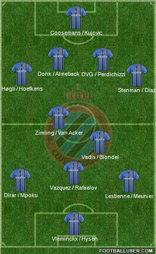 Club Brugge KV Formation 2011