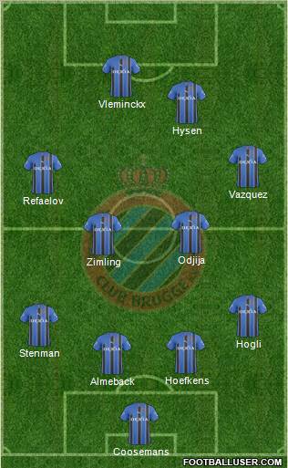 Club Brugge KV Formation 2011