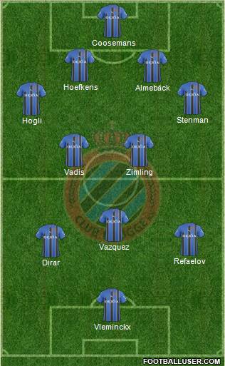 Club Brugge KV Formation 2011