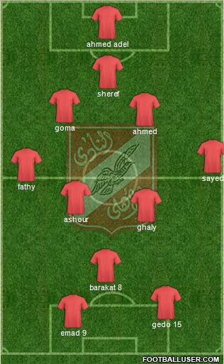 Al-Ahly Sporting Club Formation 2011