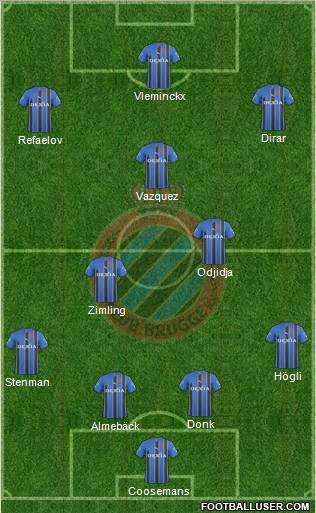 Club Brugge KV Formation 2011