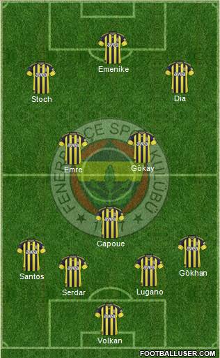 Fenerbahçe SK Formation 2011