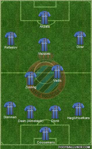 Club Brugge KV Formation 2011