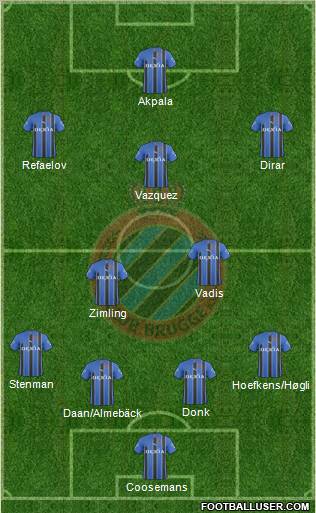 Club Brugge KV Formation 2011