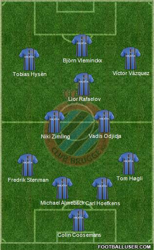 Club Brugge KV Formation 2011