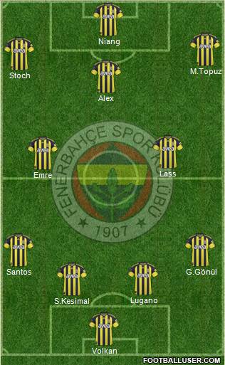 Fenerbahçe SK Formation 2011