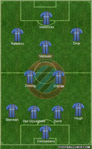 Club Brugge KV Formation 2011