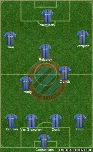 Club Brugge KV Formation 2011