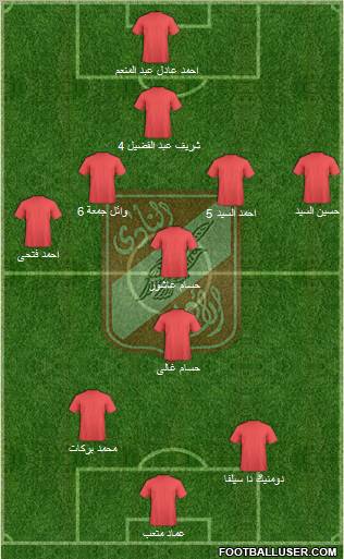 Al-Ahly Sporting Club Formation 2011