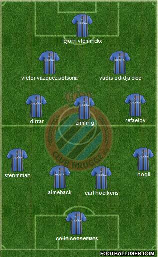 Club Brugge KV Formation 2011