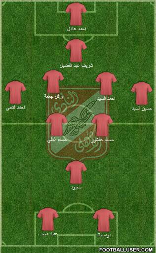 Al-Ahly Sporting Club Formation 2011