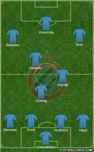 Club Brugge KV Formation 2011