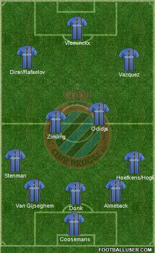 Club Brugge KV Formation 2011