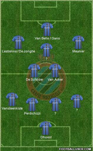 Club Brugge KV Formation 2011