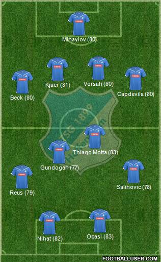 TSG 1899 Hoffenheim Formation 2011