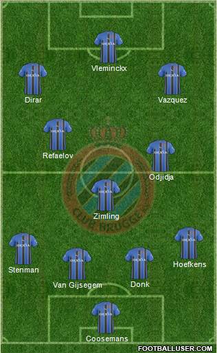 Club Brugge KV Formation 2011