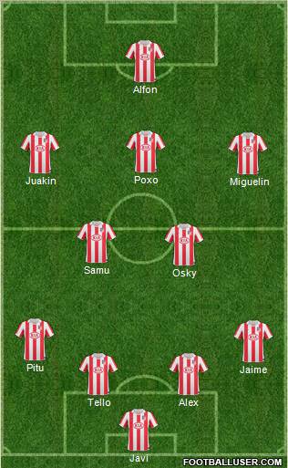 Atlético Madrid B Formation 2011