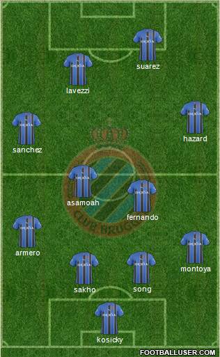 Club Brugge KV Formation 2011