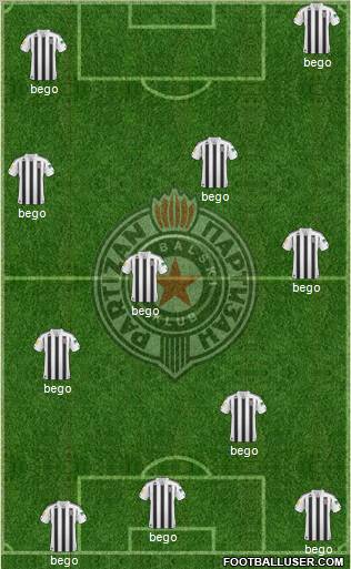 FK Partizan Beograd Formation 2011