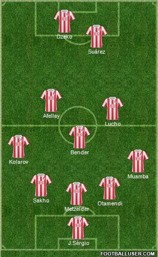 Atlético Madrid B Formation 2011