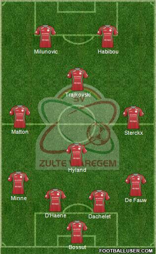 SV Zulte Waregem Formation 2011