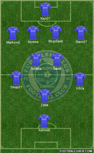 FK Zeljeznicar Sarajevo Formation 2011